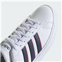 adidas Grand Court 2.0 Chaussures de Tennis pour Homme, Ftwwht/Bleu foncé/Prelsc, 45 1/3 EU