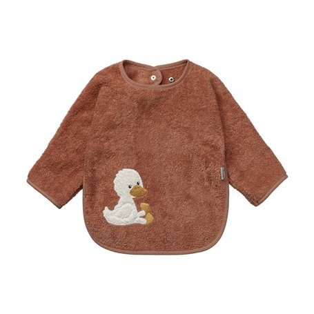 Sterntaler Bavoir à manches en éponge avec bouton pression et motif canard Edda Lou