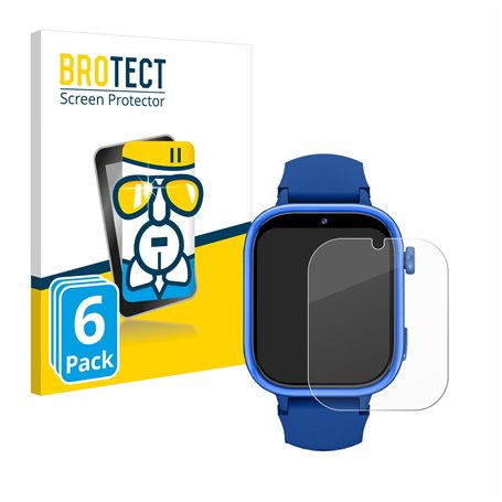 brotect Protection Écran Verre pour Banlvs 4G Kids Smartwatch 1.83" (6 Pièces) Film Protecteur Vitre 9H [Anti-Rayures