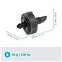 Gardena goutteur en ligne système micro drip 2 l/h, régulation de pression: Goutteur d’extrémité pour plantes individuelles avec