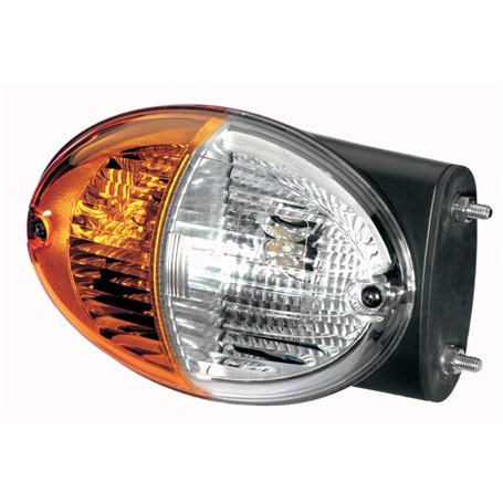 HELLA 2Be 343 130-401 Feu Clignotant - Agroluna - Halogène - 12/24V - Montage En Saillie/Vissé - Couleur Du Voyant: Blanc/Jaune