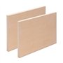 2X Panneau en Bois 60x80 cm | Bouleau