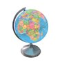 BURI Globe terrestre LED avec éclairage USB - Globe terrestre avec 4 LED et lumière blanche neutre - Diamètre : 19 cm - Hauteur