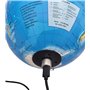 BURI Globe terrestre LED avec éclairage USB - Globe terrestre avec 4 LED et lumière blanche neutre - Diamètre : 19 cm - Hauteur