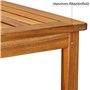 Table Basse de Jardin Washington en Bois d'acacia 45 x 45 cm Table d'appoint 2 Niveaux intérieur extérieur