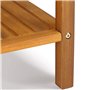 Table Basse de Jardin Washington en Bois d'acacia 45 x 45 cm Table d'appoint 2 Niveaux intérieur extérieur
