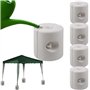 Deuba Set de 4 Poids pour pavillon Fixation en polyéthylène Haute densité tonnelle pavillon Tente Remplissage Eau/Sable Stable R