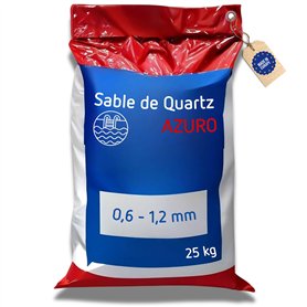poolomio Sable filtrant Piscine Filtre à Sable 25 kg | Sable de Quartz Azuro de Haute qualité