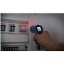 PeakTech Thermomètre infrarouge 4940 avec laser, de -50 °C à 600 °C, rapport de point de mesure 12:1, pour une mesure rapide de