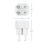 deleyCON 2 Pieces Multiprise Intérieur Câble Électrique Euro Adaptateur de Courant & Fiche Euro 2x Euro Femelle 2,5A Intérieur M