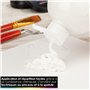 OfficeTree Peinture Acrylique Blanche 1000ml à Base d'eau - Acrylique Blanc Peinture - White Acrylic Paint - Peinture Blanche Ac
