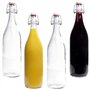 Mikken Lot de 4 bouteilles en verre