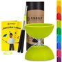 Diabolo Freizeitsport - Diabolo Set de Jonglage Basic - Vert Clair - Baguettes en Aluminium - Ficelle de Remplacement Supplement