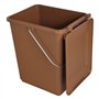 Sulo BIOABFALL Lot de 2 Récipients pour Déchets de Cuisine et de Jardin Marron 10 l
