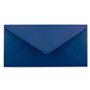 Lot de 100 enveloppes à lettre bleu foncé/bleu nuit - DIN long - 110 x 220 mm (11 x 22 cm) - Fermeture humide sans fenêtre - Idé