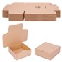 Lot de 50 Boites de Carton d'expédition – 150 x 150 x 60 mm – Petits Cartons pour l'expédition – Taille et Quantité au Choix