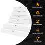 verpacking 50 Carton d'expédition pliable 32 x 22,5 x 5 cm, Blanc, MB-4 cartons d'expédition extra-plats DIN A4 (31,5 x 22 x 4,5