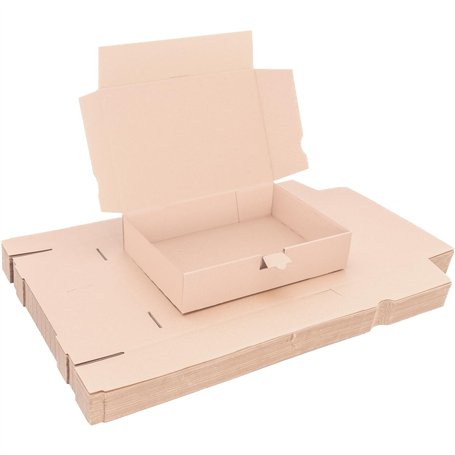 verpacking Lot de 100 cartons d'expédition DHL - 350 x 250 x 80 mm - Marron (dimensions intérieures 346 x 240 x 76 mm) WP 45 DHL