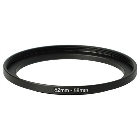 vhbw Bague d'adaptation de Filtre Step-Up de 52 mm vers 58 mm pour Objectif d'appareil Photo - Adaptateur