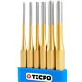 TECPO Jeu de 6 chasse-goupilles 3-8 mm en chrome vanadium