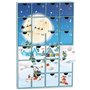 BRUBAKER Calendrier de l'Avent à Remplir - Village de Noël sous la Neige 2024 - Calendrier de Noël DIY avec 24 Portes pour Bons