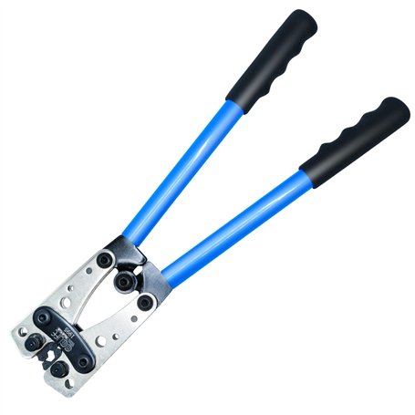 CCLIFE Pince à Sertir Réglable Cliquet de Sertissage Pince pour Cosses de Electrique Câble 6-50 mm² (AWG 10-0)