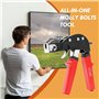 CCLIFE Cheville Molly Pince, Outil de réglage d'ancrage pour chevilles M4 M5 M6, pince pour montage de chevilles, Pour fixation