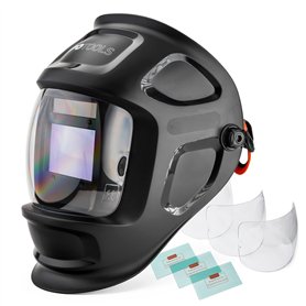 IPOTOOLS X800A Masque Soudure Automatique - Casque Soudure Automatique avec Classe Optique : 1/1/1/1 / 4 capteurs de Haute quali