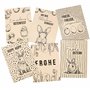 5 x 18 x 8 cm - 6 cartes postales de Pâqu