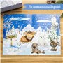 Papierdrachen Calendrier de l'Avent avec des tatouages pour enfants à coller - Tatouages avec des animaux d'hiver et d'autres de