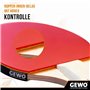 GEWO Mini Raquette de Tennis de Table avec poignée réduite et Lame de Raquette pour s'amuser – Raquette complète légère avec rev