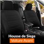upgrade4cars Housses de Siège de Voiture Avant Universelle Noir | Housse de Sieges Auto Universel pour Conducteur et Passager