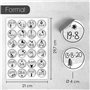 24 numéros de calendrier de l'Avent autocollants avec problèmes arithmétiques I rond Ø 4 cm I set d'autocollants bricolage I aut