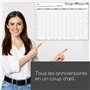 Calendrier d'anniversaire Confetti I DIN A3 I en français indépendant de l'année I Calendrier permanent pour filles femmes burea