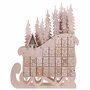 Figurine de Traîneau Calendrier de l'Avent avec LED en Bois de Peuplier Impala