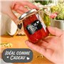 Praknu 25 Pots à Confiture de 230ml - Avec Étiquettes et Marqueur - Hermétique - Lavable au Lave-vaisselle - Idéal comme Cadeau