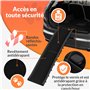 CADOCA® Rampe Pliable pour Chiens avec Réflecteurs Escalier pour Chien Capacité de Charge 90kg Robuste Rampe de Coffre Voiture