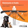 CADOCA® Rampe Pliable pour Chiens avec Réflecteurs Escalier pour Chien Capacité de Charge 90kg Robuste Rampe de Coffre Voiture
