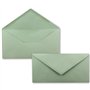 FarbenFroh - Lot de 100 enveloppes à lettre - Eucalyptus (vert) - DIN long - 110 x 220 mm (11 x 22 cm) - Fermeture humide sans f