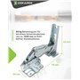 DEKAROX Kit charnière de porte pour Bosch Siemens 481147 00481147 pour Electrolux AEG 4071314258 pour Küppersbusch 430332 pour M