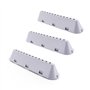 DEKAROX Lot de 3 nervures de tambour 225 x 53 x 40 mm 12 trous pour Indesit C00799111 C00268109 Whirlpool Bauknecht 488000799111