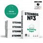 Steinbeis No.3 Papier pour imprimante – 2500 (5 x 500) feuilles de papier recyclé A4 80 g/m² blanc et sans chlore de qualité sup
