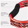Meinl Tambourin à grelots en acier Rouge