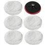 5 peaux de polissage 220mm + 180mm disque de polissage pour machine à polir
