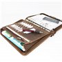 ALMADIH organiseur format A5 en cuir + calendrier 2025 + bloc-notes, marron vintage – Portefolio Porte documents Agenda personne