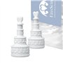 EinsSein 48x Bulles de Savon Mariage gâteau Box Blanc Bulle pour Flacon Deco Coeur champêtre Enfant Anniversaire Cadeau invites