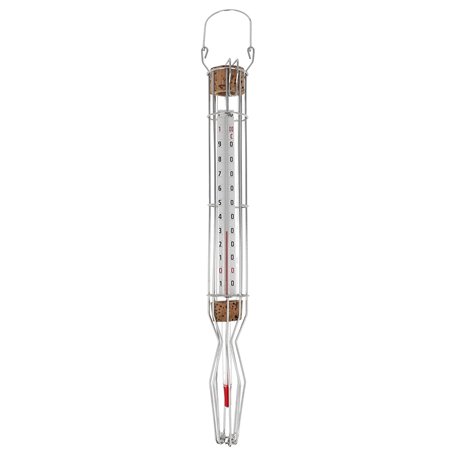 Lantelme Thermomètre pour aliments pour la conservation110 °C analogique dans un support en fil métallique 4419