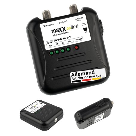 maxx.onLine Testeur de signaux DVB-T2/DVB-C