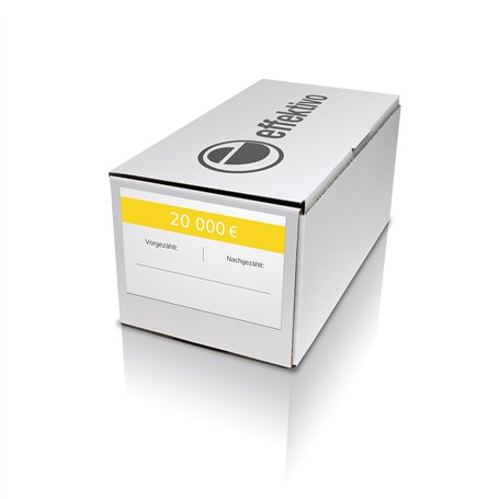 effektivo 10375 Lot de 1000 banques pour billets de 200 euros (100 x 200 euros)