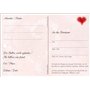 Edition Colibri Lot de 55 cartes postales élégantes pour lâcher de ballons de mariage/ballons avec cœur rouge – Respectueux de l